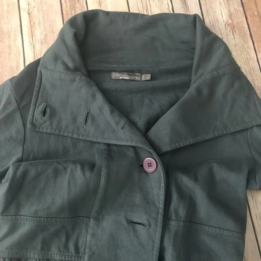 Prana button up cotton jacket size XS - Picture 7 of 7